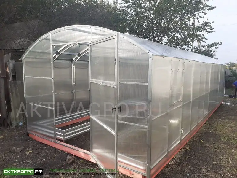 Теплица Ударница Благодатная, ширина 3/3.5 м, труба 40х20 + 20х20 Теплица Ударница Благодатная, ширина 3/3.5 м, труба 40х20 + 20х20
